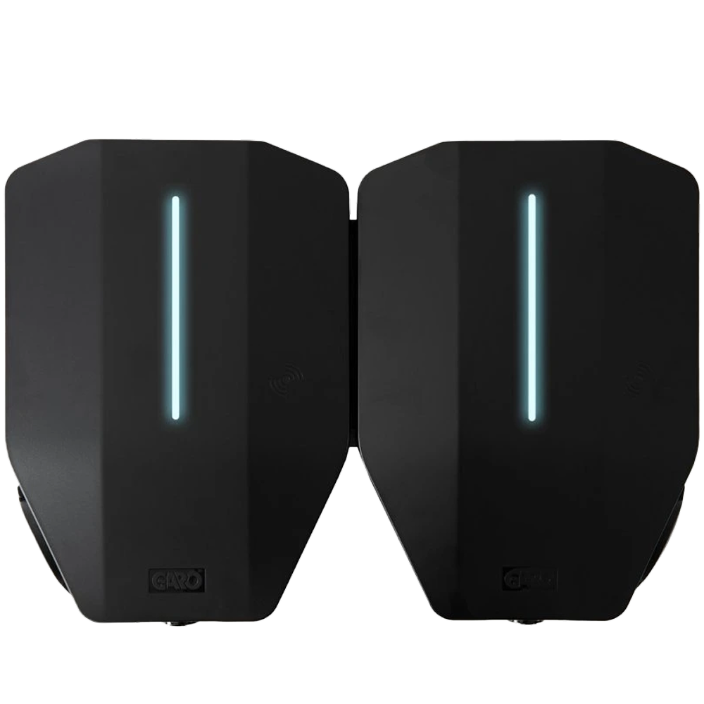 Kompaktní nabíječka Garo Entity Pro DOUBLE pro všestranné využití pro pomalé AC nabíjení elektromobilů.